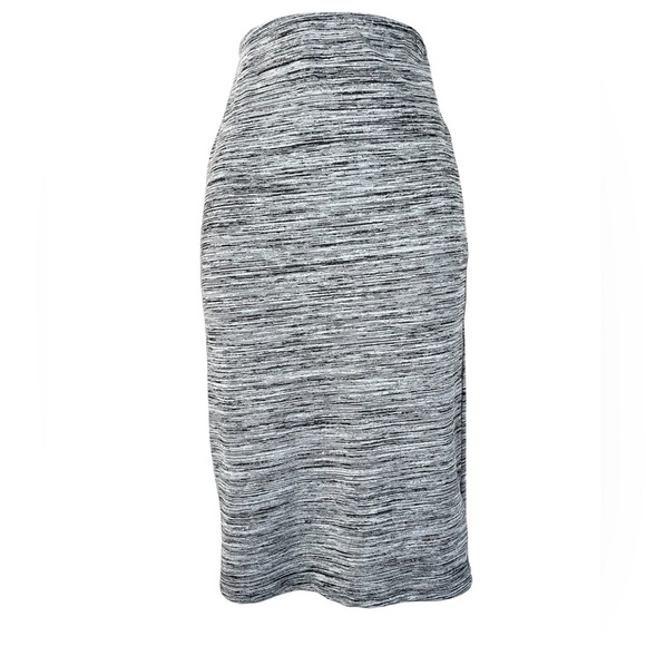 Zara Women’s High Waist Pencil Skirt Space dye print Grey Black Size Medium - Picture 2 of 14